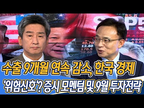 [주식투자] <strong>이진우</strong> 소장의 마켓리더 / 수출 9개월 연속 감소, 한국 경제 &amp;#39;위험신호&amp;#39;?  (with. 김영익 서강대학교 경제학부 <strong>교수</strong> 19.09.03)