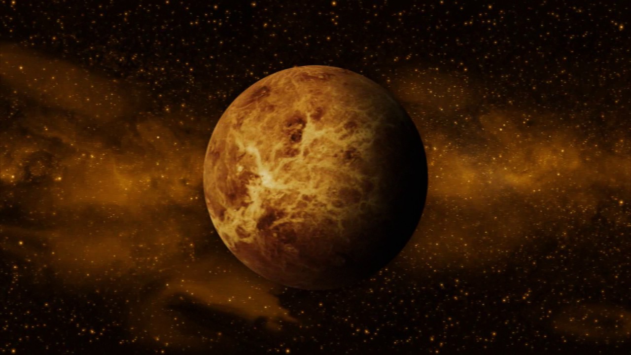 footage of chernobyl Planet Venus spinning in space // 50 fps