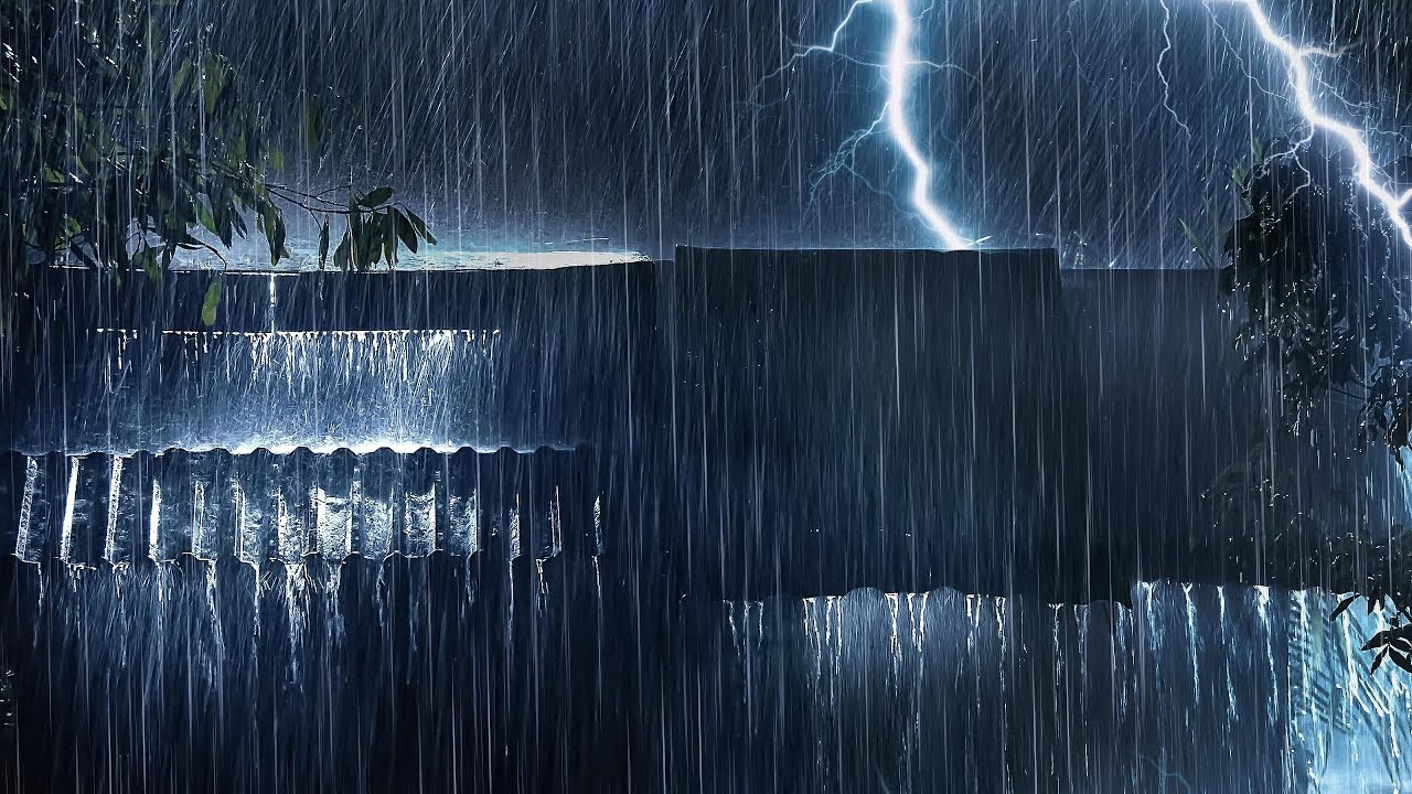 Heavy Rain and Loud Thunder at Night: The Key to Stress-Free Deep Sleep ...