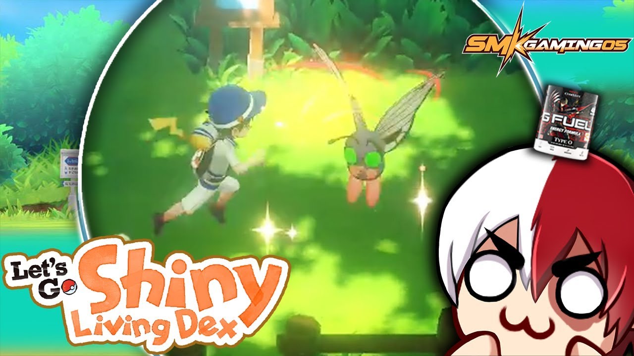 RARE Shiny Butterfree in Let's Go Pikachu! Shiny Living Dex