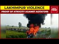 Shocking evidence of lakhimpur kheri violence emerges shows car mowing down demonstrators