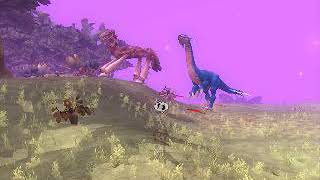 Spore Epic Battles: Hell Horse vs. Therizinosaurus