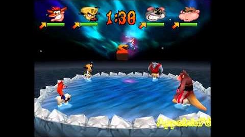 Crash Bash Walkthrough Part 4 [Polar Panic Trophy]