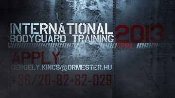 International Bodyguard Training | Close Protection | Őrmester Nyrt.