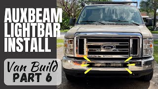 Hidden Light Bar Install  Ford Econoline Van Build ~ Part 6
