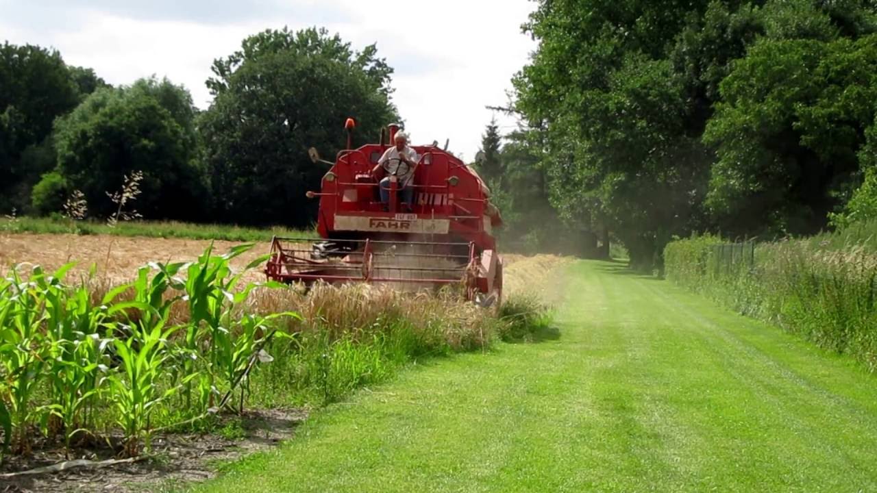 Combine harvester - Fahr M922 - YouTube
