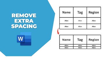 How to remove extra spacing from table words in word