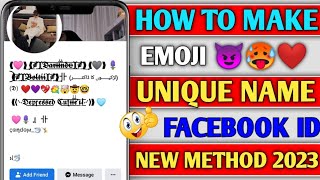 How to create emoji 💖 Name Facebook id Without Update 2023 | create unique emoji 😈 name fb id 2023 screenshot 5