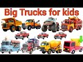 Big Trucks for Kids 🚚 Amazing Truck Names & Sounds | Fun learning video