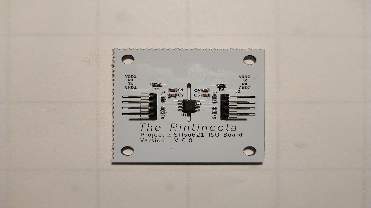 Isolated Serial Communication UART with STIso621- Schematic and PCB ...