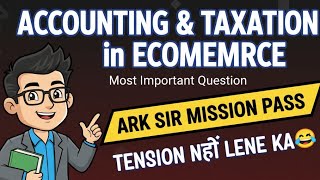 Famous Accounting TAXATION in Ecommerce |Mcom sem3 nep|Imp Question paper |Mumbai University Mcom |ARk sir Wealth