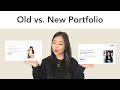 Old vs. new portfolio (UX/Product Design)