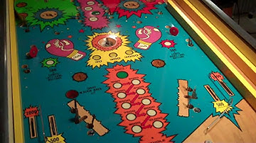 bally knockout pinball machine. playfield change. pinball. em pinball machine part 9