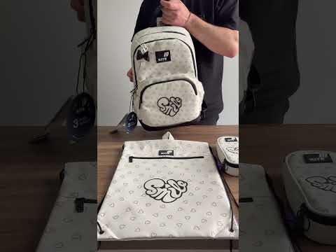 Школьный набор Kite Education Shimmer & Smile (рюкзак, пенал, сумка) SET_K26-585M-2, видео 1