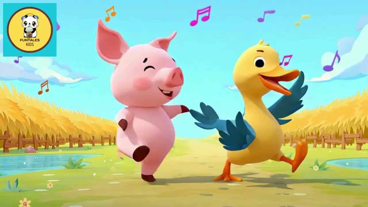 Pig and Duck Best Friends 🐷🐤 | Kids Friendship Song | Nursery Rhyme