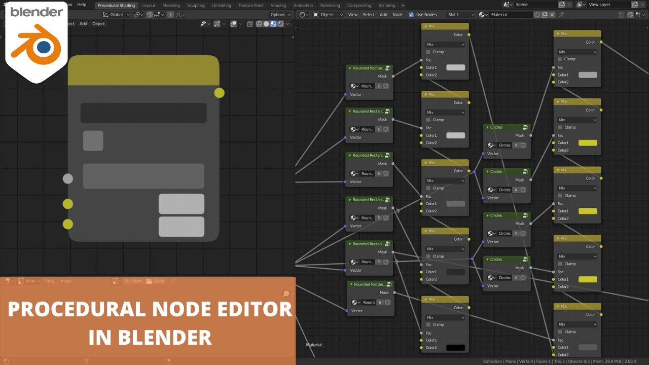 Building Procedural Node Editor using Shader Nodes - Blender 2.83 - YouTube
