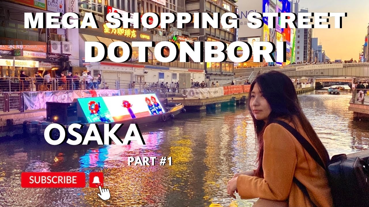Dotonbori Walking Tour: Best Shopping & Street Food in Osaka Japan 🇯🇵