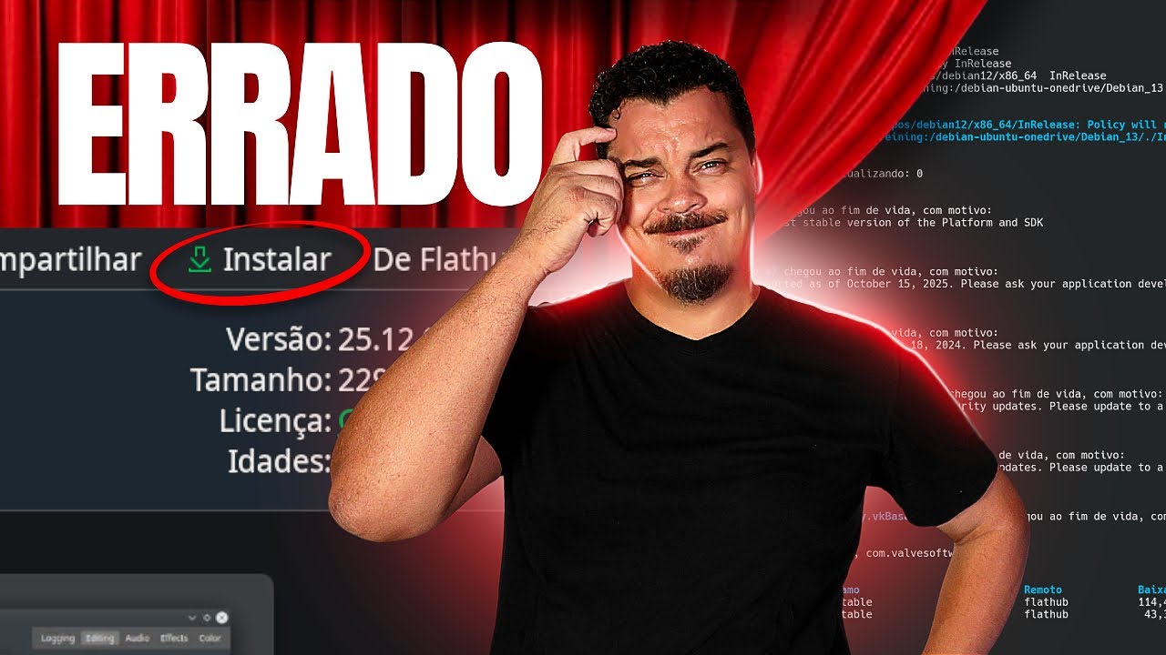 Clicar em Instalar no Linux não faz o que você pensa