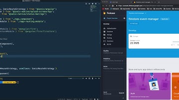 How to initialize Firebase in an Ionic Application