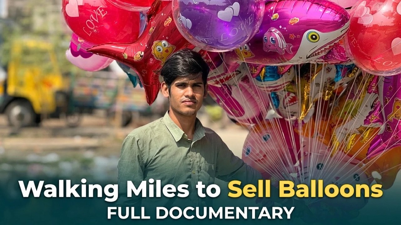Nazel Mia Walks 20–30 Kilometers Every Day to Sell Balloons | Documentary