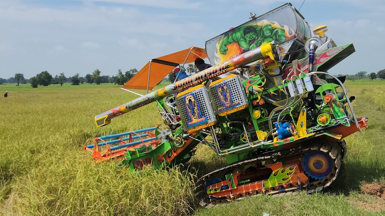 เกิดรัยขึ้น‼️เกี่ยวอยู่ดีๆ โชคทวี_การช่าง_2024