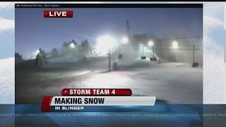 Local ski resorts start making snow
