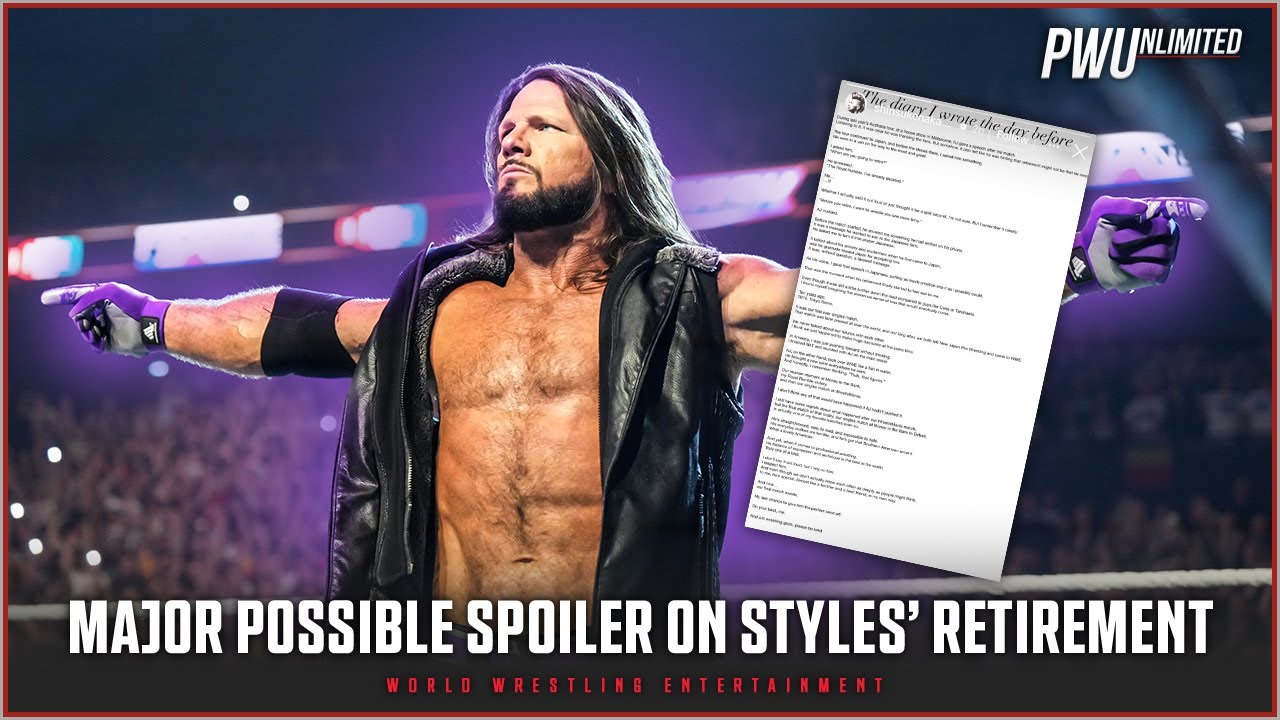 MAJOR Possible Spoiler On AJ Styles' Retirement Plans
