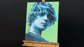 Painting Justin Bieber In Pop Art