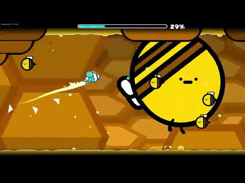 Geometry Dash - Trying to clear B (As in Bee) - Medium Demon