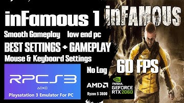 Infamous 1 RPCS3 Best Settings 2024 | Smooth Gameplay | 60FPS | Latest