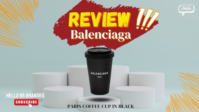 Balenciaga Cities Paris Coffee Cup - Black