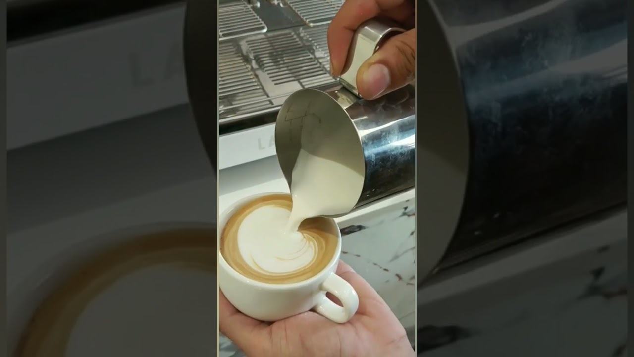 How to make Heart latte art || 