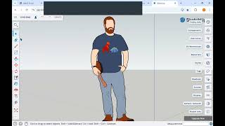 SketchUp light stand part A screenshot 4