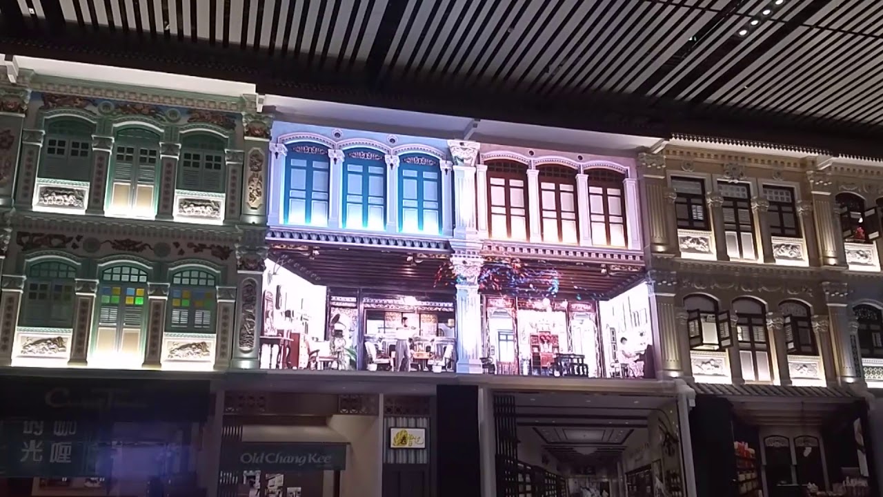 Changi Airport Terminal 4 T4 Heritage Zone Wall