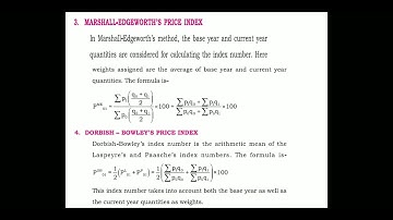 Weighted price index number|Second PUC Statistics