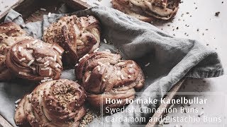 ASMR Cooking: Kanelbullar | Swedish cinnamon buns | Cardamom and Pistachio Buns | No Music | No Talk