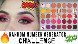 RANDOM NUMBER GENERATOR PICKS MY EYE LOOK | JACLYN HILL VOLUME 2 PALETTE screenshot 5