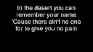 America - Horse With No Name (lyrics)