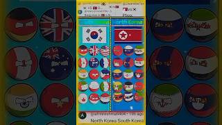 South Korea 🇰🇷 vs North Korea 🇰🇵 Friends Battle | Trade &amp; Power 2026 | DRAW #countryballs #korea