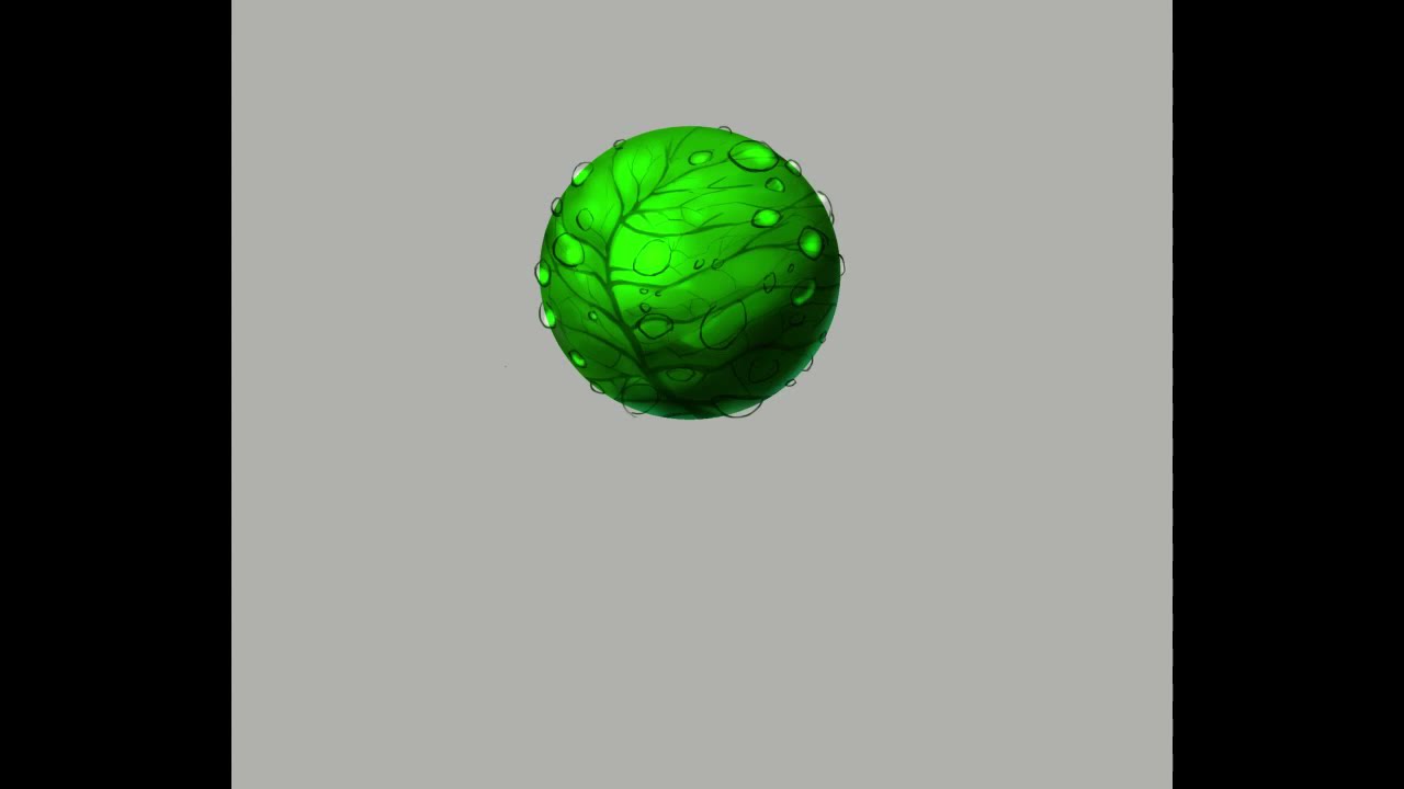 leaf texture digital art tutorial process