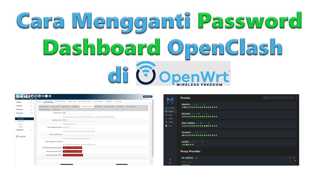 Openwrt Control Panel Cara Ganti Password Control Panel (YACD) OpenClash di OpenWRT | Biar ...