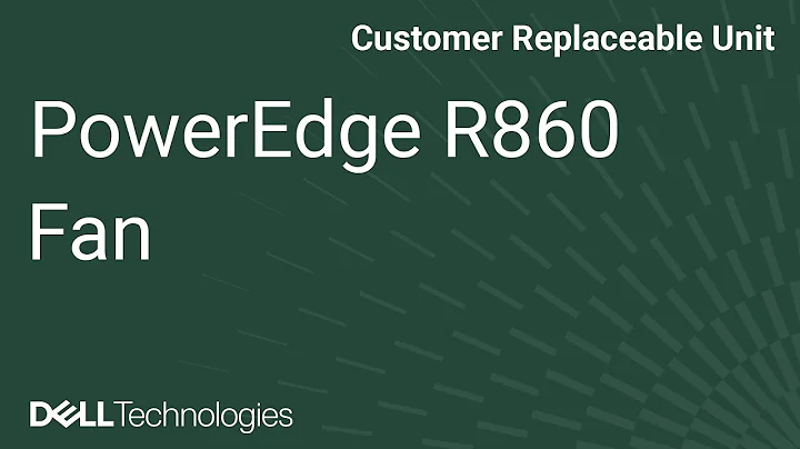 Dell PowerEdge R860: Remove/Install Fan