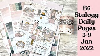 B6 Stalogy || plan with me weekly pages || 3-9 January 2022
