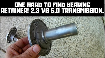 2.3 Vs. 5.0 "THE T5 Bearing Retainer Difference" Fox Body 5 Speed Transmission 87-93