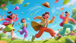The Windy Day Wiggle | Silly Weather Dance Song for Kids | The Jingle Station