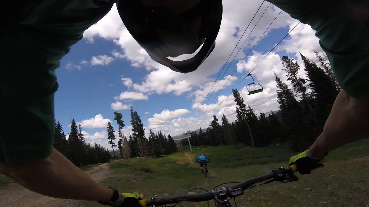 Chutes and Ladders trail with Scott Countryman wearing the gimbal
