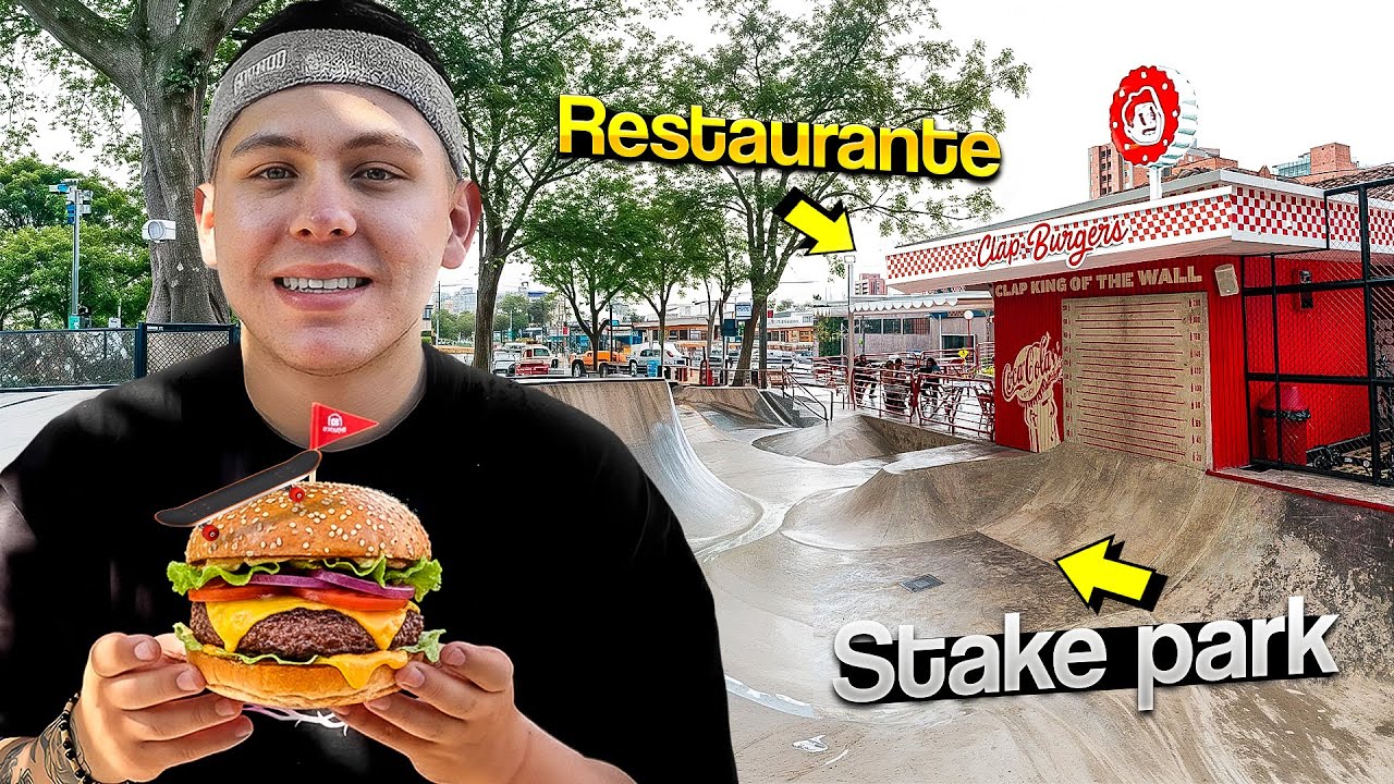Comí en la Primer Hamburgueseria con Un Skatepark en Medellín 