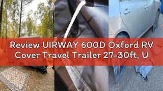 Review UIRWAY 600D Oxford RV Cover Travel Trailer 27-30ft, Upgraded Waterproof Camper Cover for Toy