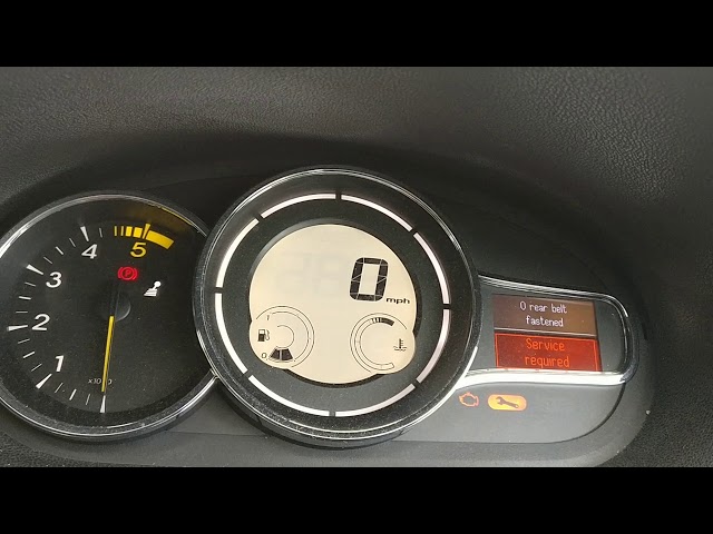 New Megane service light message reset - YouTube