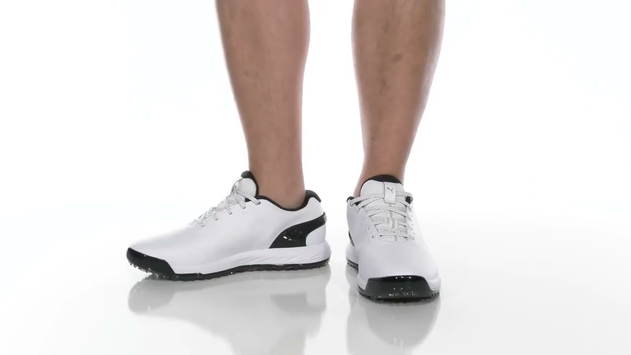 Puma Golf Men's ALPHACAT Nitro Sneaker | Puma Black & White | Puma Brand | Puma Shoes